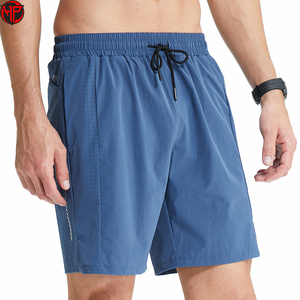 Shorts de course pour hommes avec logo personnalisé, respirants, à séchage rapide, pour la musculation, la gym, la course à pied, entraînement sportif, taille élastique - Product Image 2