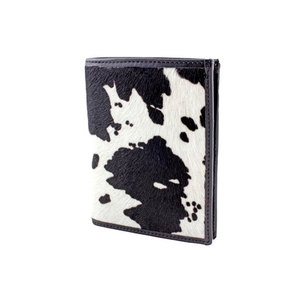 Portefeuilles pour hommes personnalisés de haute qualité avec des poils de vache véritables, design unique et logo, en cuir de vache pur - Product Image 1