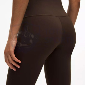 Leggings de Color Marrón de Alta Calidad al por Mayor, Ligeros, Duraderos, Cómodos para Uso Diario, Transpirables, Ajustados, con Logotipo Personalizado - Product Image 5