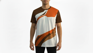 Wholesale <b>Men</b> Sports T Shirt Polyester Breathable Quick Dry Custom Print Athletic T Shirt - Product Image 6