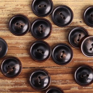 Buffalo Horn Handmade Rustic Round <b>Toggle</b> <b>Buttons</b> Horn Circle Shape Polished Antique Imitation Buffalo Horn - Product Image 1