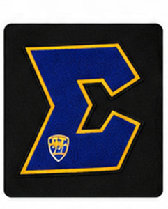 Blouson bomber unisexe noir avec logo C brodé bleu et jaune, design patch frontal, col montant, doublure en soie, coupe classique, style décontracté - Product Image 5