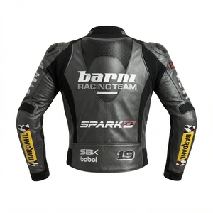Men’s CE Level 2 Cowhide Leather Moto <b>Racing</b> <b>Jacket</b>/Chaqueta Motorcycle Track Protective Riding Gear - Product Image 2