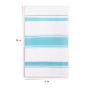 Serviettes de cuisine en coton 100% de bonne qualité, design rayé, serviettes de cuisine en coton personnalisées pour achat en gros - Product Image 3