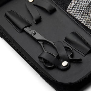 Kit de barbier professionnel pliable et léger, droitier, en acier inoxydable VG10, revêtement titane bleu, lame droite de haute qualité pour cheveux - Product Image 5