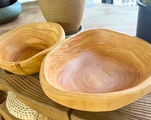 Frutero Artesanal de Abeto Chino, Centro de Mesa Rústico de Madera - Product Image 3