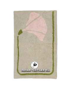 Alfombras de Baño de Algodón Puro de Alta Calidad con Diseño Floral, Alfombrillas de Baño Resistentes y Duraderas, Precios al por Mayor - Product Image 1