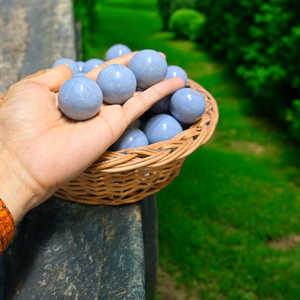 Esfera de Angelita de ágata natural de calidad superior al por mayor, artesanías de piedra semipreciosa, amor, meditación, protección Feng Shui - Product Image 3