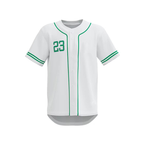 Camiseta de Béisbol Blanca Barata de Manga Corta OEM, Fabricante de Camisetas de Béisbol con Estampado por Sublimación al por Mayor - Product Image 1