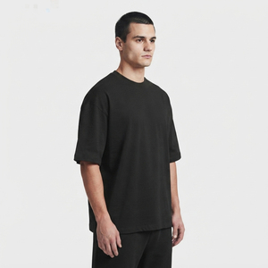 T-shirt décontracté pour homme, coupe ample, col rond, manches courtes, tissu épais, 240 GSM, t-shirt de haute qualité - Product Image 3