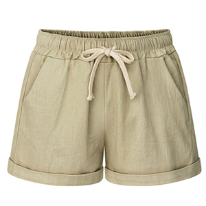 Pantalones Cortos Casuales de Moda Urbana para Mujer en Oferta, Pantalones Cortos Casuales de Cintura Media a la Moda para Mujer, Precio Bajo, Color Sólido - Product Image 6