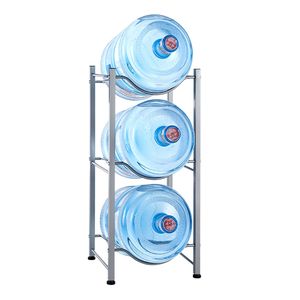 Support de Rangement Robuste à 3 Niveaux en Acier Inoxydable pour Bouteilles d'Eau – Qualité Supérieure avec Égouttoir - Product Image 6