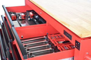 Wholesale 142cm 10 <b>Drawer</b> Electric Height Adjustable Tool Cabinet with Wooden Top for Garage <b>Workshop</b> - Product Image 6