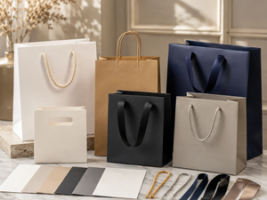 Sacs shopping en papier classique avec poignées en corde de coton, couleurs personnalisées, pour usage commercial et de vente au détail - Product Image 5
