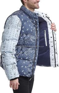 Chaqueta Acolchada de Invierno Unisex con Capucha y Diseño de Burbujas, Relleno de Algodón, Estilo Urbano, 360g, Color Índigo - Product Image 2