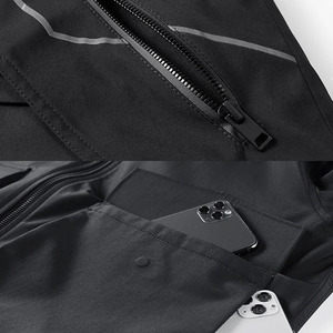 Custom Black Workwear Down <b>Jacket</b> Multi Pocket <b>Techwear</b> Bomber Designer Winter Hooded Cotton Lined Unisex - Product Image 4