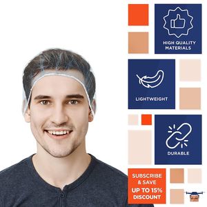 Màu Xanh Nylon 26 "Tóc Lưới 1000 Gói Dùng Một Lần Đầu Mũ Đàn Hồi Cạnh Lưới Unisex Trọng Lượng Nhẹ Thoáng Khí Cho Nấu Ăn Thực Phẩm - Product Image 3