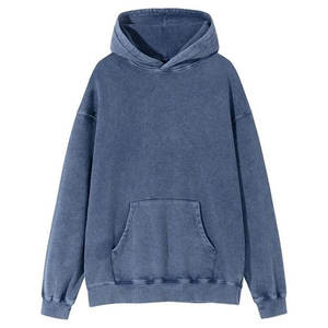 Vintage Sun Faded Distressed Acid Wash Oversized <b>Zip</b> up Heavyweight 100% Cotton Streetwear Hoodie - Product Image 3