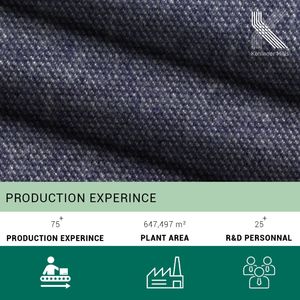 Tissu Dobby Indigo 280GSM Coton Polyester Spandex Tissu Tissé Extensible Lourd Finition Douce Fournisseur OEM ODM - Product Image 5