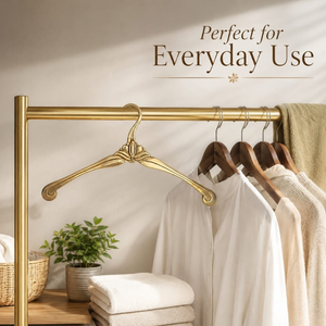Handcrafted Brass Luxury <b>Clothes</b> Hanger Decorative Vintage Wardrobe Organizer for Bedroom Closet Home Decor Rack UK Boutique Pro - Product Image 3