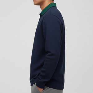 Le polo à manches longues pour homme est idéal pour les distributeurs, les importateurs, les détaillants et les vendeurs en ligne. Polos 100 % coton, originaux. - Product Image 2