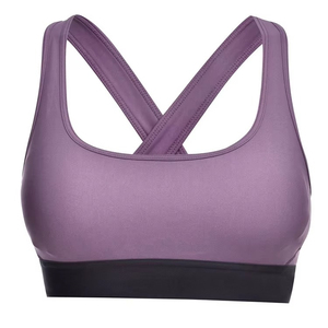 AL SWANS International Women's Purple Cross-Back <b>Open</b> Back Sports <b>Bra</b> with Spandex/Nylon High Support Breathable Design for Yoga - Product Image 6