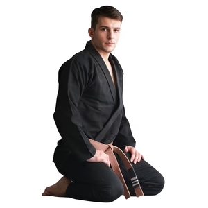 Nuevo Uniforme de BJJ Color Negro, Transpirable, de Secado Rápido, Unisex, para Adultos, Antiencogimiento, Tela de Algodón Perlado, Traje de MMA BJJ - Product Image 5