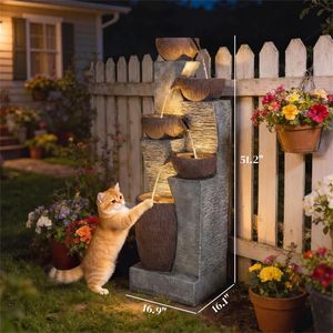 Fontana da Giardino con Luci LED per Uso Esterno - Product Image 4