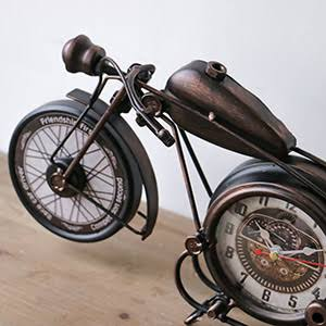 Decoración de pared de metal con diseño de motocicleta, relojes de escritorio, decoración para la sala de hombre, decoración steampunk, regalo para - Product Image 6