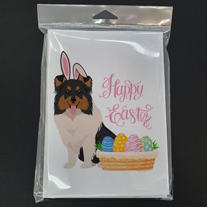 Tricolor Sheltie <b>Easter</b> Greeting <b>Cards</b> <b>Pack</b> of 8 Blank Note <b>Cards</b> with Envelopes A7 Size 5x7 Whimsical Design - Product Image 3