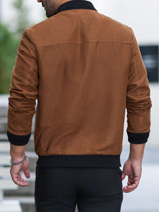 Nouvelle veste de basket-ball en coton d'hiver pour hommes, veste varsity pour femmes, veste de couple avec broderie et manches en cuir PU - Product Image 2