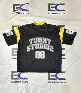 ผู้ผลิตเสื้ออเมริกันฟุตบอลแบบกำหนดเอง เสื้อเจอร์ซีย์ตาข่ายคอวี สตรีทแวร์สำหรับผู้ชาย - Product Image 6