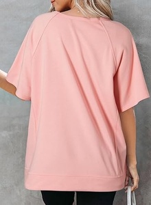 T-shirt en coton uni de haute qualité pour femmes - Product Image 6