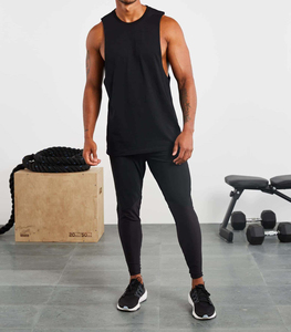 Camiseta sin mangas premium personalizada para hombre, transpirable, de poliéster/algodón, para gimnasio, con impresión digital, marca privada, ropa deportiva. - Product Image 5