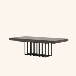 Mesa de Comedor de Madera de Lujo con Patas de Acero – Muebles Modernos para Comedor - Product Image 4
