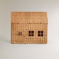 Maison en osier tressé à la main pour poupées meilleure vente enfants enfants tout-petits jouets 100% maisons de poupée en rotin naturel