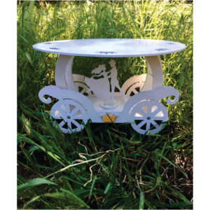 Support à gâteau Chariot de Cendrillon, Présentoir à desserts Royal Prince Princesse pour Mariage, Centre de table pour Fête d'anniversaire - Product Image 1