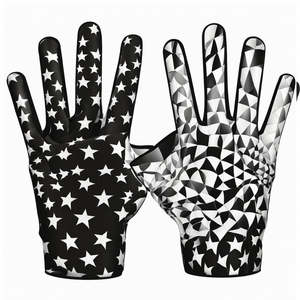 Gants de football américain personnalisés de dernière génération pour jeunes, sublimation, latex, imperméables, écran tactile, qualité supérieure, confortables - Product Image 3