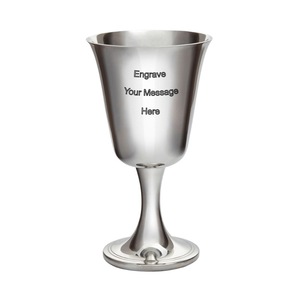Wholesale Customizable Elegant Stainless Steel <b>Goblet</b> Bell Shape Handmade With Engraving For Wedding Occasion - Product Image 4