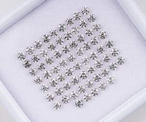 1.50 MM, Diamante natural suelto, Diamante sal y pimienta, Diamante de talla brillante redonda, Diamante Melee de fantasía para la fabricación de joyas - Product Image 1