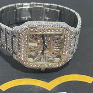 Montre Classique Personnalisée pour Homme, Montre Sertie de Diamants de Laboratoire, Bijoux Hip Hop Incrustés de Diamants, Meilleure Qualité, Prix de Gros - Product Image 5