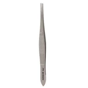Instruments chirurgicaux : Pince à iris droite 0,9 mm, 1x2 dents, 10,5 cm de longueur totale, en acier inoxydable, manuelle, haute qualité, certifiée CE - Product Image 3