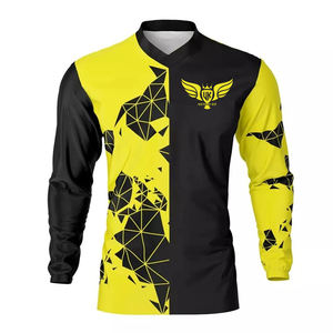 Maillot de motocross personnalisé avec nom et numéro, chemise de course tout-terrain à manches longues, maillot de moto MX, fournisseur OEM - Product Image 2