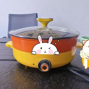 Olla Eléctrica Meet Duck de 5.5L, Acero Inoxidable con Tapa de Vidrio, Control de Temperatura, Uso Doméstico, Forma Redonda - Product Image 2