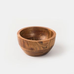 Práctico Tazón de Madera de Acacia Pulida, Tazón de Madera Original, Tazón de Madera de Acacia Multiusos para Servir Ensaladas, Tazón de Madera para Cubiertos - Product Image 2