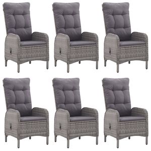 Juego de Comedor de Madera de Acacia Natural Sólida y Ratán Sintético con Acero, Color Gris, para Uso en Jardín - Product Image 5