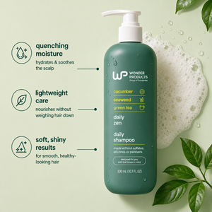 OEM/ODM Everyday <b>Shampoo</b> with Cucumber Green Tea and Seaweed Scent Paraben and Sulfate Free Private Label at Wholesale Price - Product Image 4