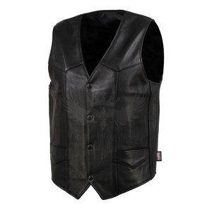 Chaleco de Cuero Genuino para Hombre, Invierno, Resistente al Viento, Algodón, Cómodo, Uso Diario, Fácil de Combinar, Larga Duración, Estilo Moderno - Product Image 6