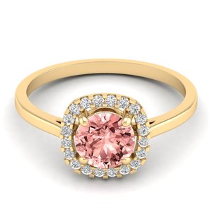 REYES Latest Design 925 Sterling Silver Moissanite with Morganite Gemstone Birthstone <b>Rings</b> Customizable OEM ODM Fine Jewelry - Product Image 6