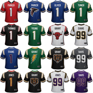 Maillot de football américain style NFL |   Nom et numéro personnalisés |   Vente en gros directe d'usine - Product Image 5